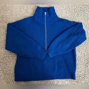 Everlane Felted Merino Half Zip Sweater
